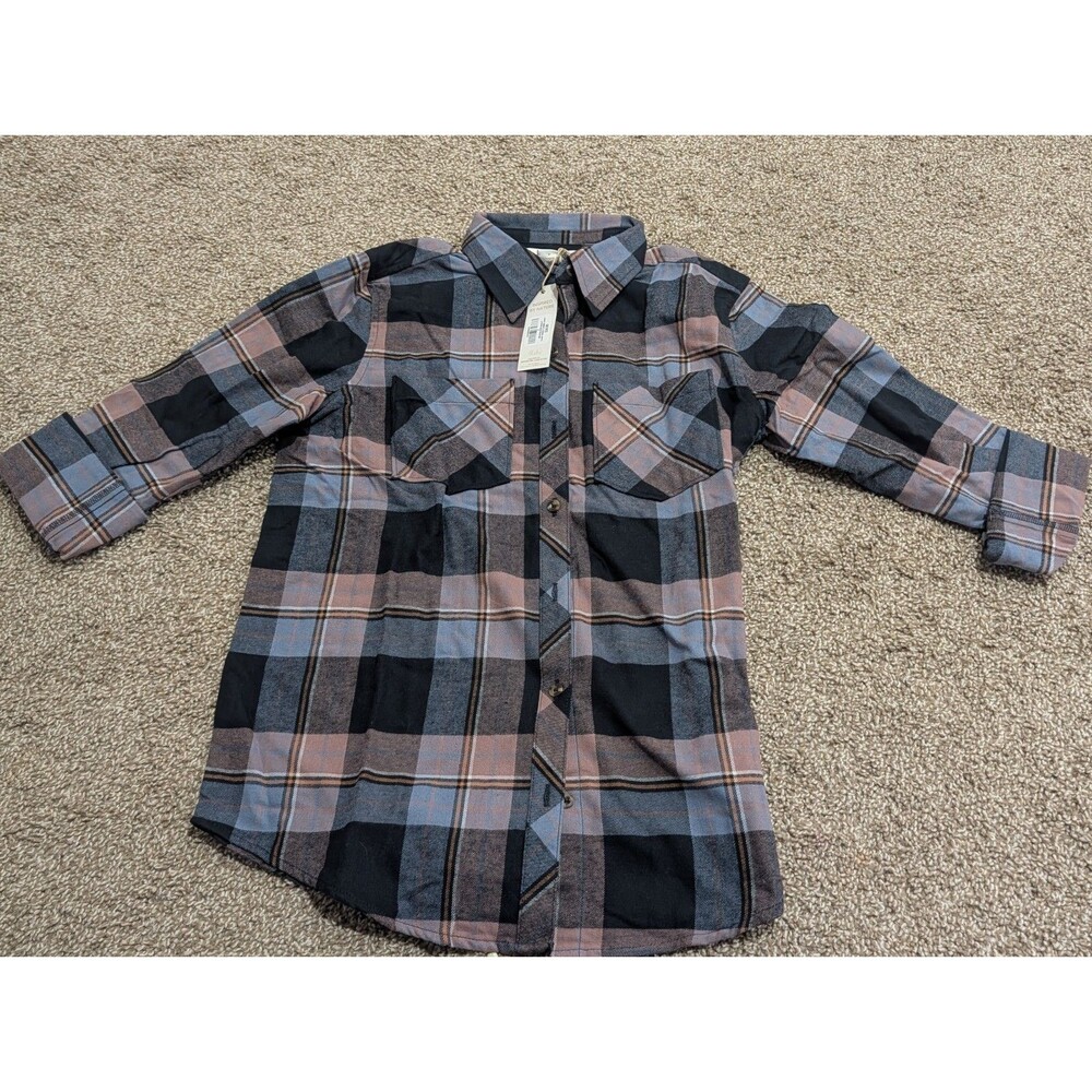 Natural Reflections Cane Creek Flannel Shirt Women's Small Moonless Night NWT